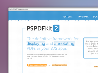 PSPDFKit ReDesign blueprint client design framework ios web