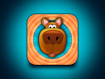 Wuff! app blue dog icon ios orange