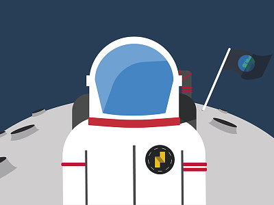 Astronauta | Plax design flat illustration vector