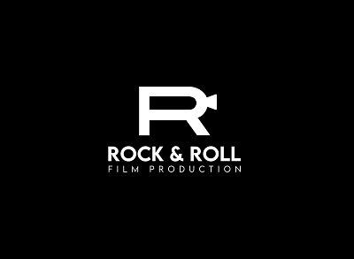 ROCK AND ROLL FILMS branding design illustrator logo logo design minimal monogram logo professional logo vector