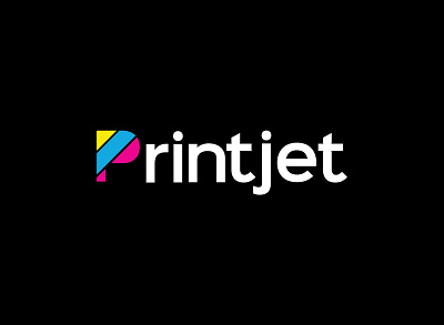 printjet branding design illustrator logo logo design minimal professional logo typography vector