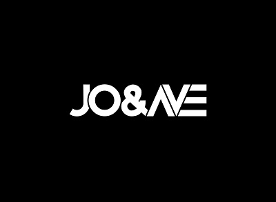 jo&ave branding design djlogo illustrator logo logo design professional logo sound vector