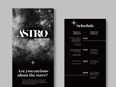 ASTRO Festival - Web Design design web festival schedule web design web ui website design