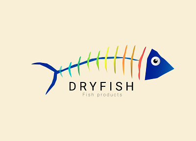 Creative Dry Fish Logo design creative fish logo creative logo design fish logo logo logo design logo designer logos