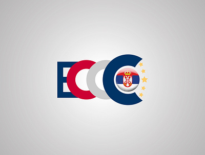 Serbian flag ECCC Logo Design ecc logo eccc serbian serbian flag serbian flag logo