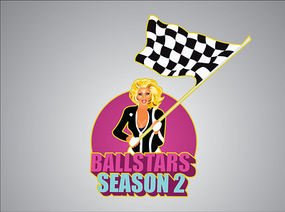 BallStars Season 2 ( Rupaul Drag Race ) LOGO - T shirt Design rupaul rupaul drag race logo rupaul logo rupaul t shirt rupauls drag race