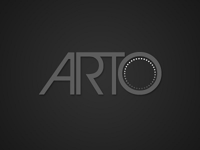 Arto logo augmented reality black branding grey logo