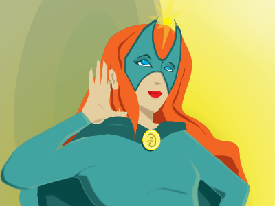 The Golden Ear Female characters illustration superhero superheroes