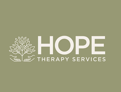 Hope Therapy Services branding design logo logo design logodesign logos logotype typographic typography