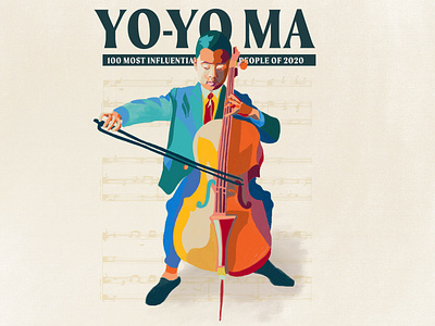 Yo-Yo Ma Illustration