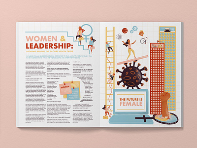 Women & Leadership: Editorial Illustration