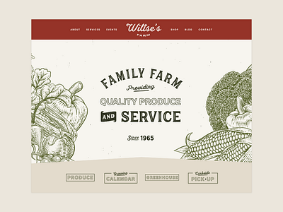 Wiltse's Farm branding design graphic design illustration logo typography ui ux vector