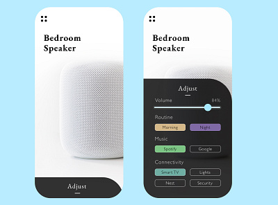 Daily UI 007 - Smart Speaker Settings 100daysofui daily 100 challenge daily ui dailyui google home music settings settings design settings page settings ui smart speaker speaker speaker design uiux userexperience