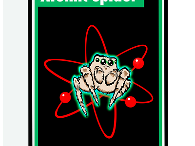 Atomic Spider arachnid atomic cartoon illustration nuclear procreate spider spider man