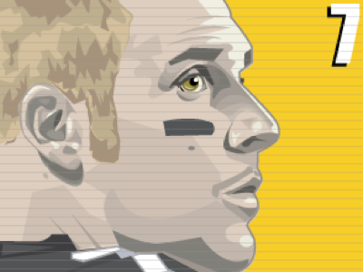 Big Ben 7 big ben digital art digital illustration football player nfl pittsburg steelers portrait steelers vector