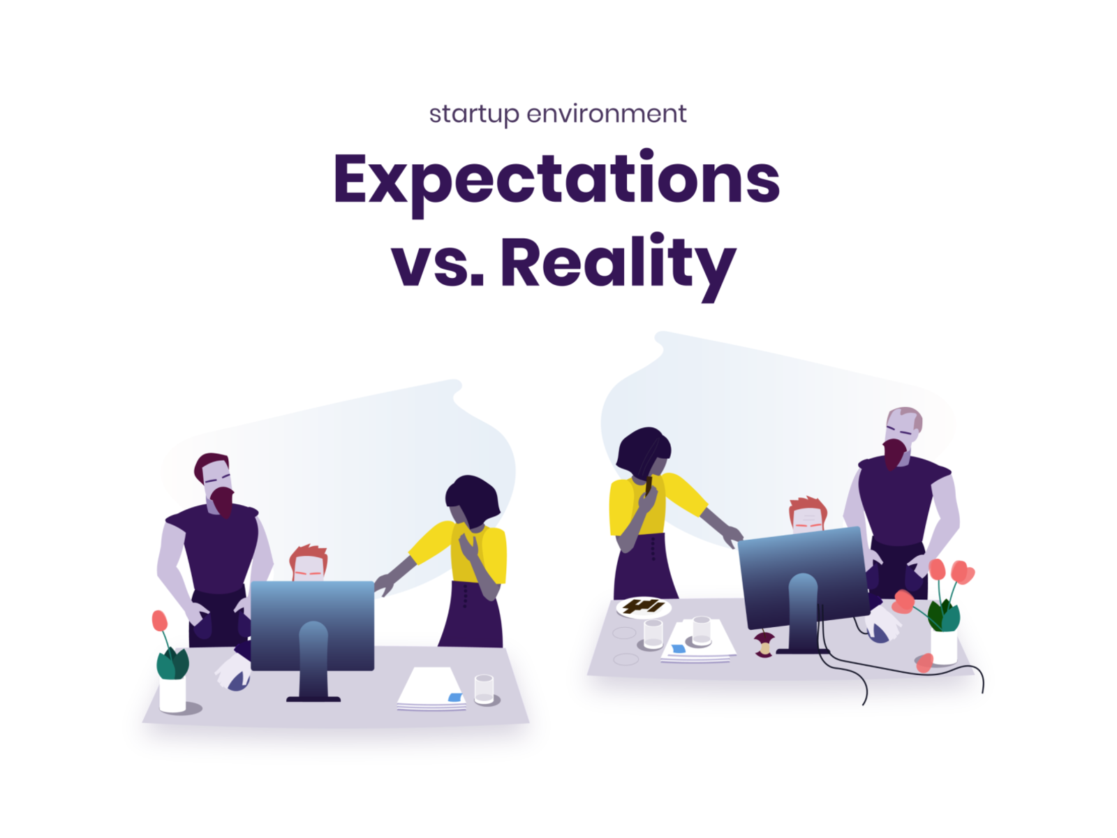 Expectations Vs. Reality By Veronika Vřešťálová On Dribbble