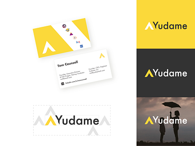 Yudame visual identity branding logo simple logo visual identity