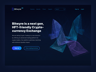 Bitwyre landing page