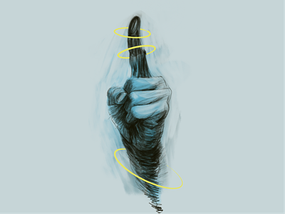 Warning digitalart freelance illustrator gesture hand handdrawn hoops illustration imagination playful procreate warning
