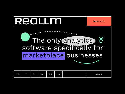 Reallm debut design hello dribble landing onepage ui web webdesign website