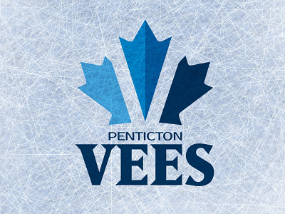 Penticton Vees - BCHL blue hockey leaf