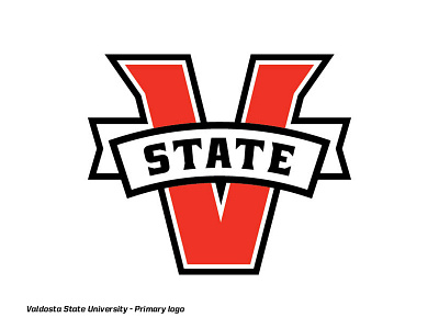 Valdosta State University - Rebrand banner logo sports branding state v