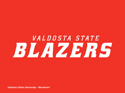 Valdosta State University - Wordmark blazers custom type