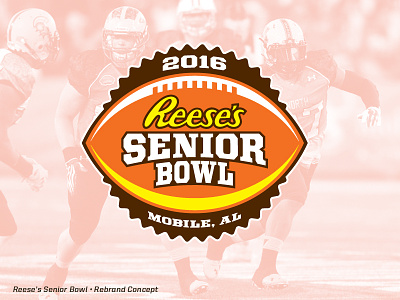 Reese's Senior Bowl • Rebrand Concept bowl college football rebrand senior