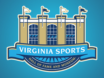 Virginia Sports Hall of Fame and Museum banner blue fame hall museum sports virginia
