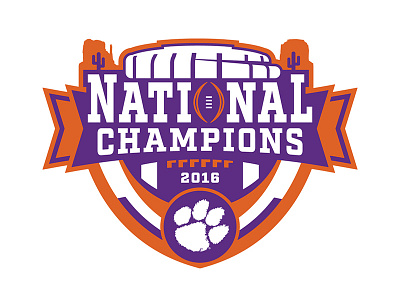 Clemson National Champs logo concept