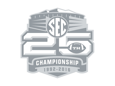 SEC 25th Football Championship Logo