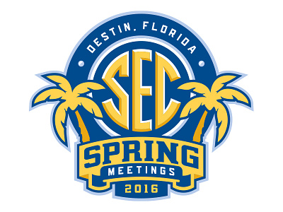2016 SEC Spring Meeting blue florida meeting palm sec spring tree yellow