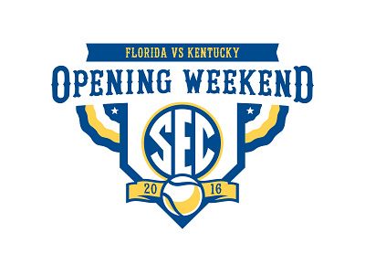 SEC 2016 Opening Weekend Baseball logo