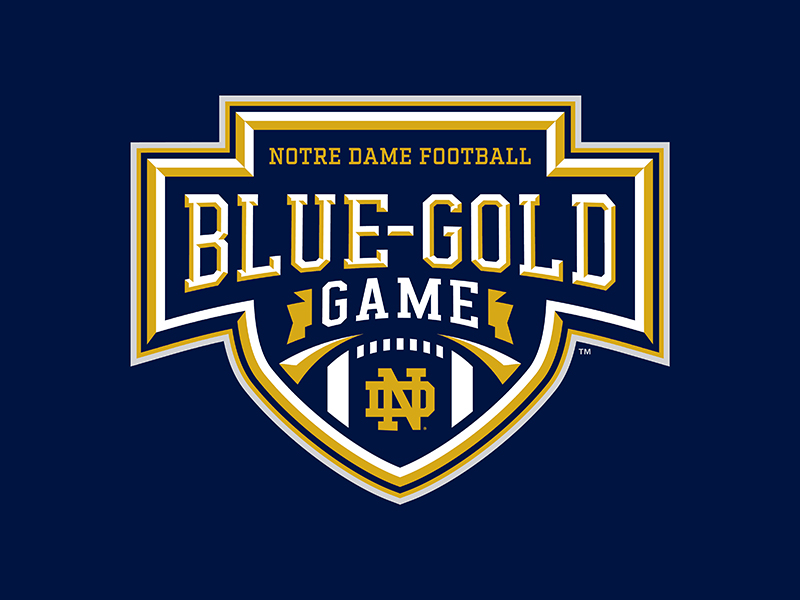 Notre Dame Blue Gold Game by James Kuty on Dribbble