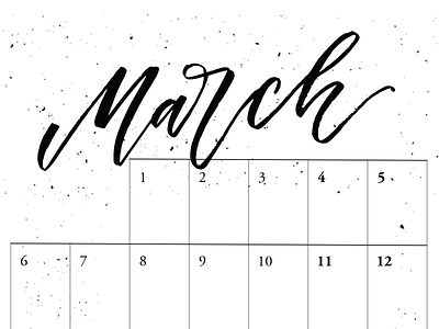 March calendar