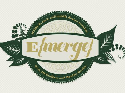 Emerge Early Branding Thought green logo organic type