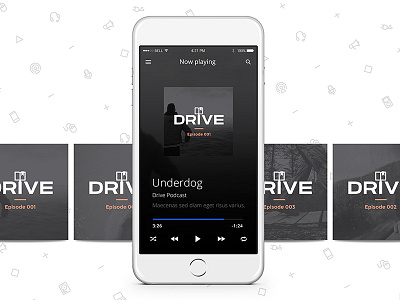 Drive Podcast Branding branding cover podcast