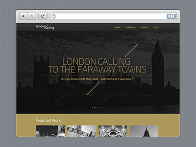 London Calling Wordpress Theme dark template theme theme forrest wordpress