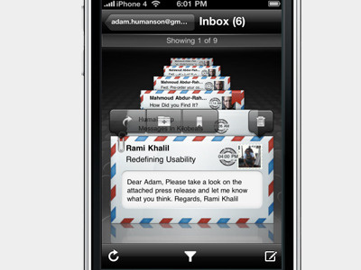 Humail alternative email client for iPhone