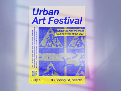 Urban Art Festival Grunge Poster