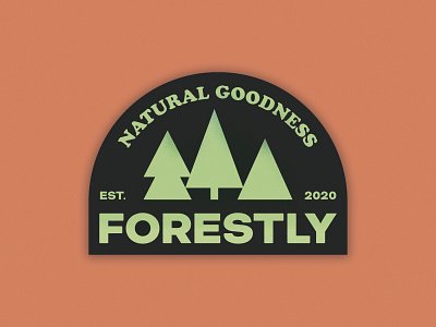 Forestly logo concept brand design branding branding design eco enviroment forest green logo logotype nature orange photoshop tree typogaphy vector