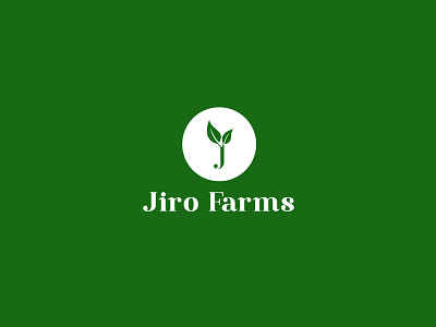 Jiro Farms Logo design branding design icon illustration logo typography