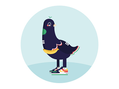 Vector bird - #Gangbird1 art bird bird illustration dove flat illustration illustrator nike nike air nike air force one nike shoes pigeon pigeons vector vector art vector illustration vectorart vectors