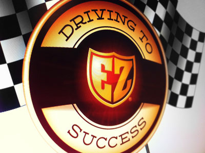 Drive to Success drive race race flag ribbon shield