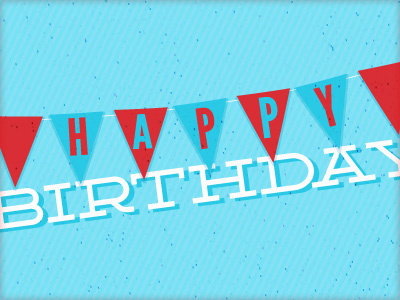 Happy Monthly Birthday Bottom banner birthday blue deming happy happy birthday league gothic red triangle banner