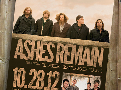 Ashes Remain Concert Poster