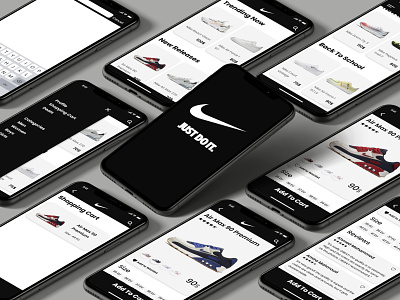 Nike E-Commerce App Concept animation app icon typography ui ux