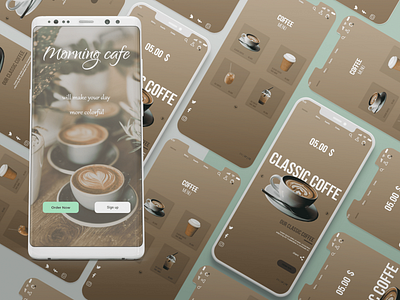 Morning Cafe graphic design ui ui design ux ux design