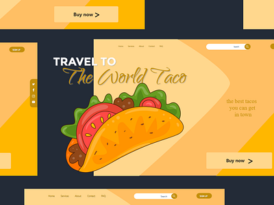 Go To Taco World botstrap css design fornt end graphic design javascript landing page reach js ui ui design ux ux design