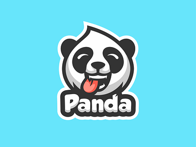 head panda vector logo